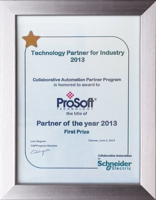 ProSoft Technology conquista il premio “Partner of the Year” di Schneider Electric – di Lauren Robeson